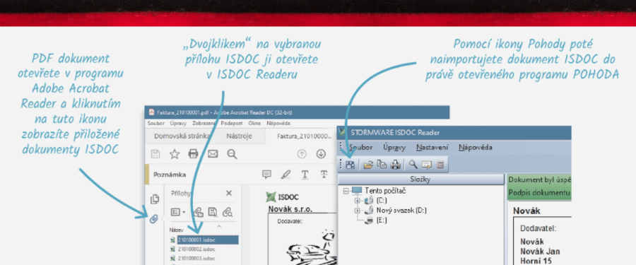E-faktura ve formátu isdoc