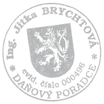 Kulaté razítko Daňové poradce číslo 496 