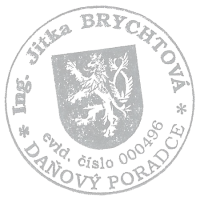 Kulaté razítko Daňové poradce číslo 496